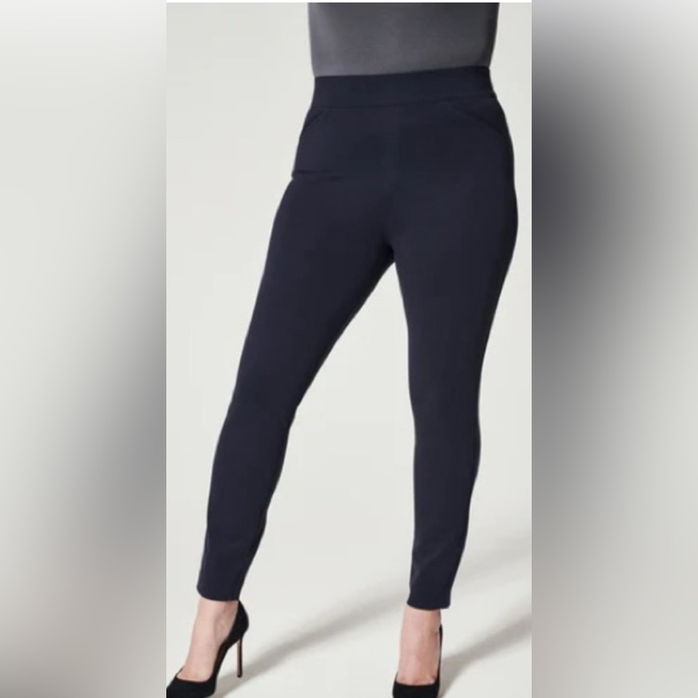 NWT SPANX The Perfect Pant Ankle Back Seam Skinny Size Classic Navy Size 1X